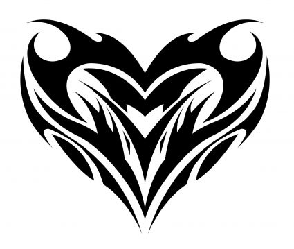 Tribal Heart Symbol Tattoo